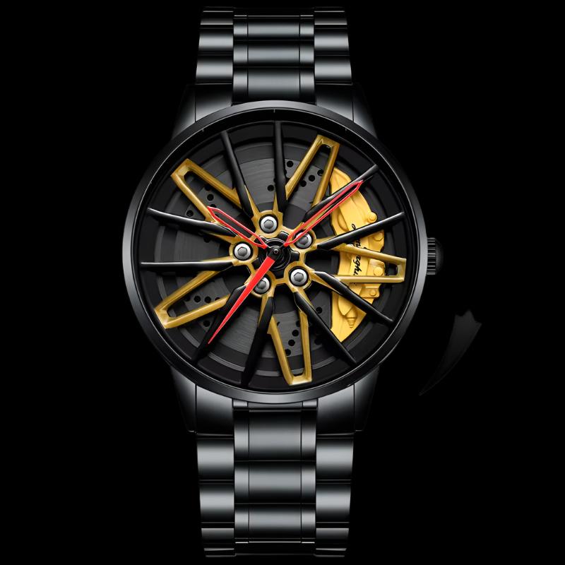 Luxury Sport Car Wheel Watch for Men Top Brand AMG Wheel Rim Dial 3D Fashion Men'S Watch Waterproof Men Watch Relogio Masculino