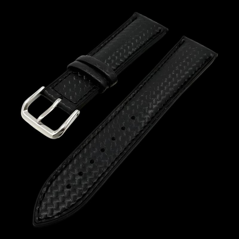 18Mm 20Mm 22Mm Silicone Strap Carbon Fiber Leather Sweat Proof Rubber Replacement Bracelet Band Men Watch Accessories Orange